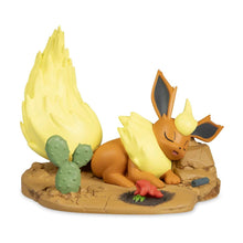Load image into Gallery viewer, Pokemon Figure Satisfied Snooze with Flareon Pokemon Center Evolving Personalities
