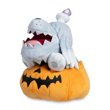 Load image into Gallery viewer, Pokemon Plush Tricks &amp; Treats: Greavard in Houndstone Pumpkin Pokemon Center
