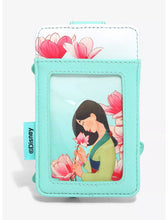 Load image into Gallery viewer, Disney Cardholder Cri-Kee &amp; Mulan Lotus Loungefly
