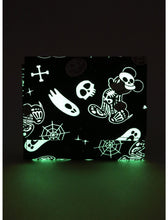 Load image into Gallery viewer, Disney Wallet Mickey Mouse Halloween Skeleton Glow-In-The-Dark

