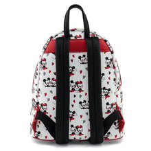 Load image into Gallery viewer, Disney Mini Backpack Mickey and Minnie Love Heart Loungefly
