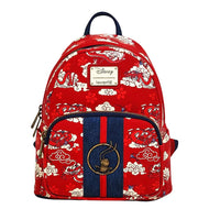 Disney Mini Backpack Mulan Mushu Clouds AOP Loungefly