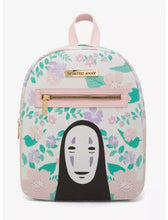 Load image into Gallery viewer, Studio Ghibli Mini Backpack Spirited Away No-Face Floral Her Universe
