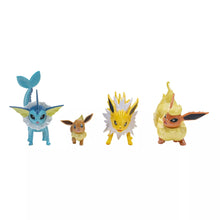 Load image into Gallery viewer, Pokemon Action Figures Eevee Flareon Jolteon Vaporeon Select Evolution Multi-pack Jazwares
