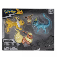 Load image into Gallery viewer, Pokemon Action Figures Eevee Flareon Jolteon Vaporeon Select Evolution Multi-pack Jazwares
