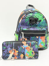 Load image into Gallery viewer, Disney Mini Backpack &amp; Wallet Set Peter Pan Lost Boys Scene Loungefly
