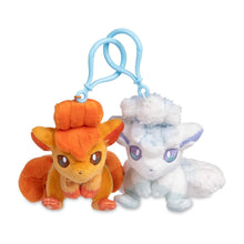Load image into Gallery viewer, Pokemon Plush Keychain Vulpix &amp; Alolan Vulpix Parallel Pairs Two-Plush Key Chain - Pokemon Center US
