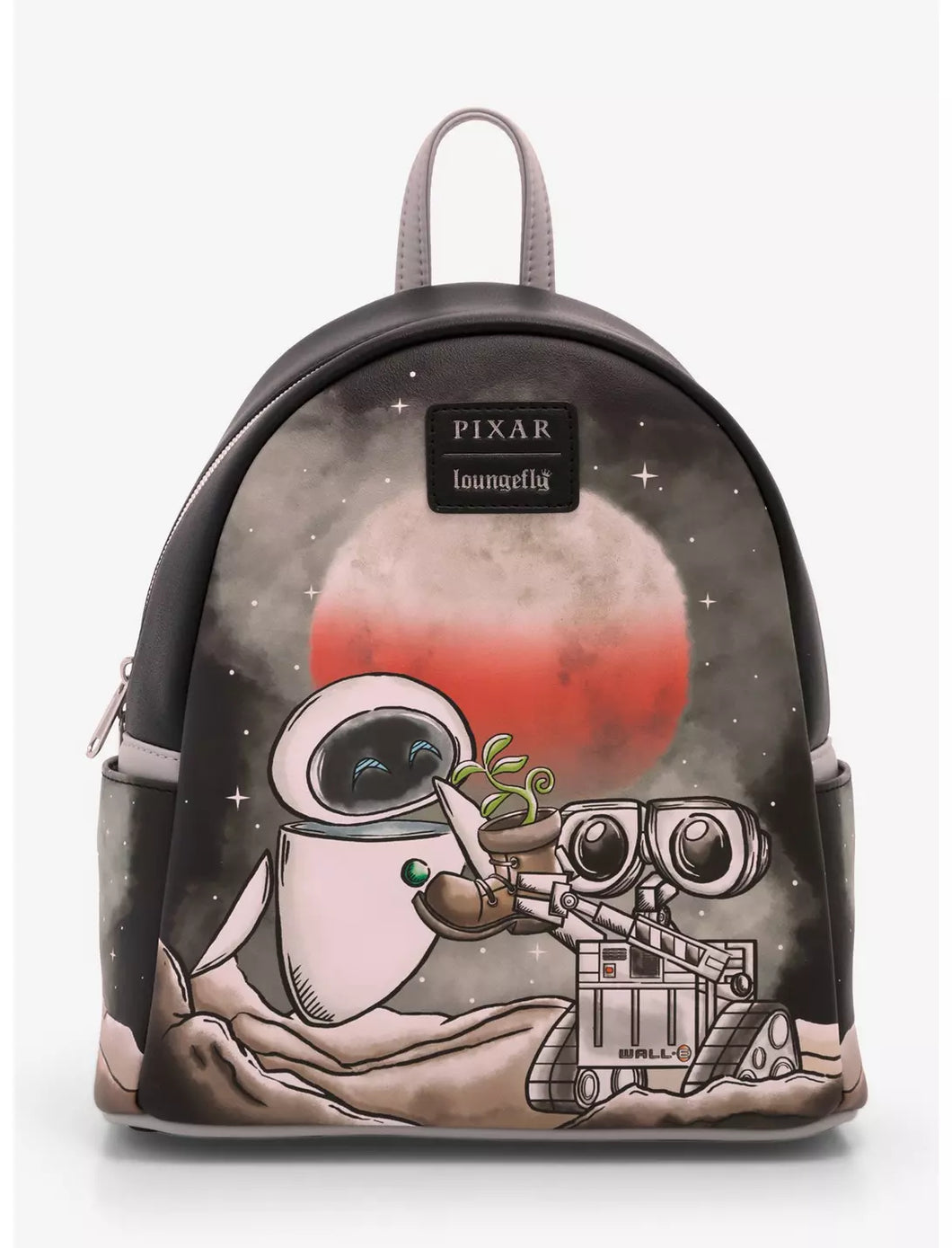 Disney Pixar Mini Backpack WALL-E and EVE Plant Loungefly