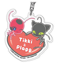 Load image into Gallery viewer, Miraculous Ladybug &amp; Cat Noir Hug Meets Acrylic Keychain
