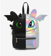 Dreamworks Mini Backpack Night Fury Light Fury Split Iridescent Bioworld