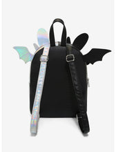 Load image into Gallery viewer, Dreamworks Mini Backpack Night Fury Light Fury Split Iridescent Bioworld
