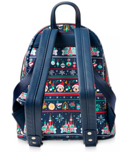 Load image into Gallery viewer, Disney Parks Mickey Mouse Holiday Loungefly Ugly Sweater Mini Backpack
