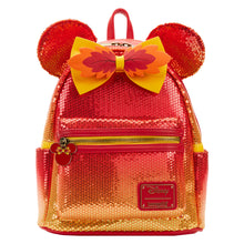 Load image into Gallery viewer, Disney Mini Backpack Minnie Mouse Fall Sequin Ombre Loungefly
