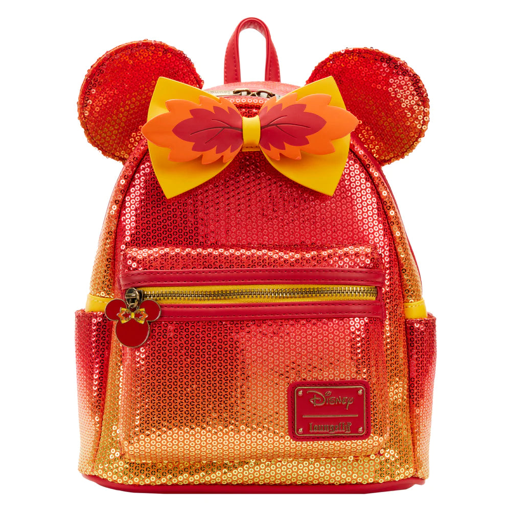 Disney Mini Backpack Minnie Mouse Fall Sequin Ombre Loungefly