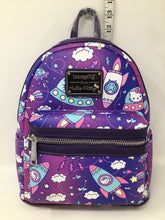 Load image into Gallery viewer, Loungefly x Hello Kitty Spaceship Allover-Print Mini Backpack, Wallet and Pouch Set
