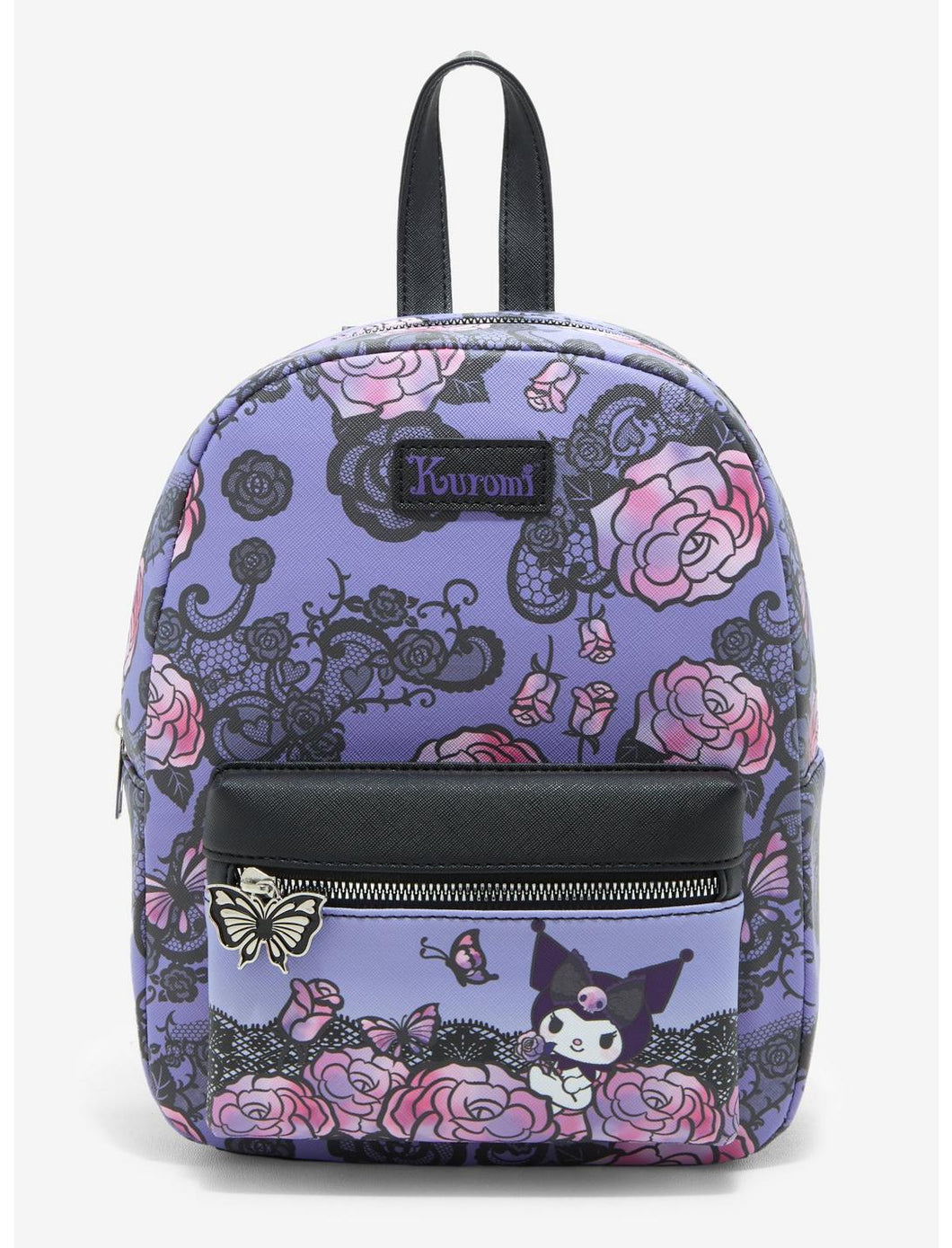 Sanrio Mini Backpack Kuromi Roses Lace Bioworld