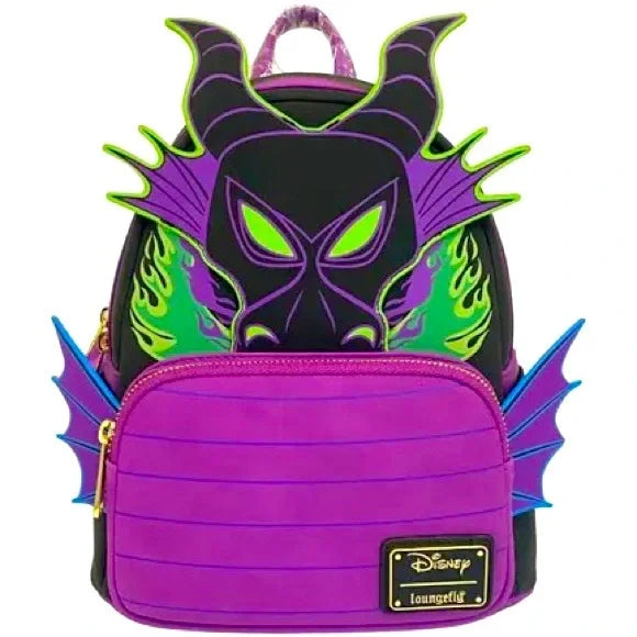 Disney Mini Backpack Sleeping Beauty Maleficent Dragon GITD Loungefly