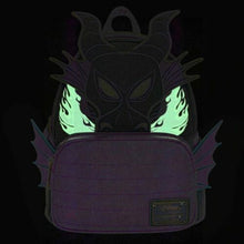 Load image into Gallery viewer, Disney Mini Backpack Sleeping Beauty Maleficent Dragon GITD Loungefly
