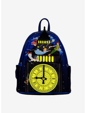 Load image into Gallery viewer, Disney Mini Backpack Peter Pan Clock Glow in the Dark Loungefly
