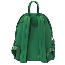 Load image into Gallery viewer, Disney Mini Backpack Tinkerbell Emerald Green Sequin Loungefly
